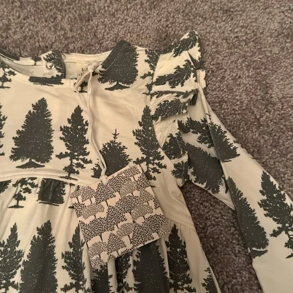 Kate Quinn Multi Pine Asymmetrical Ruffle Top - Picture 6 of 6